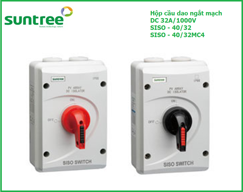 HỘP CẦU DAO NGẮT MẠCH DC SISO-40/32