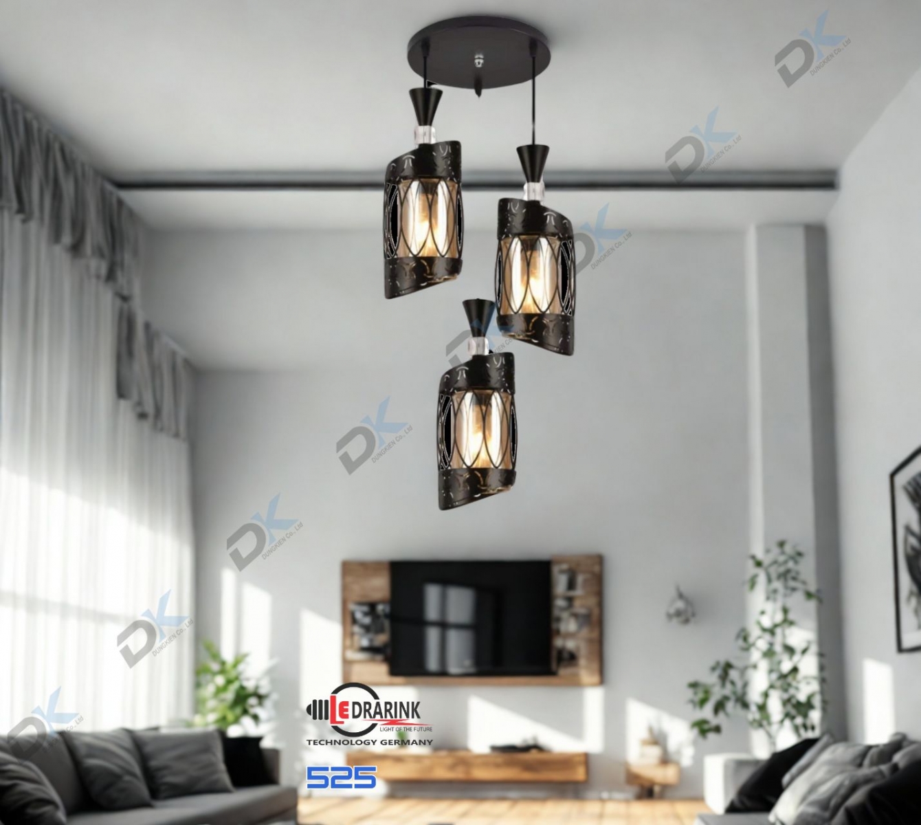  Đèn thả 3 525 Drarink