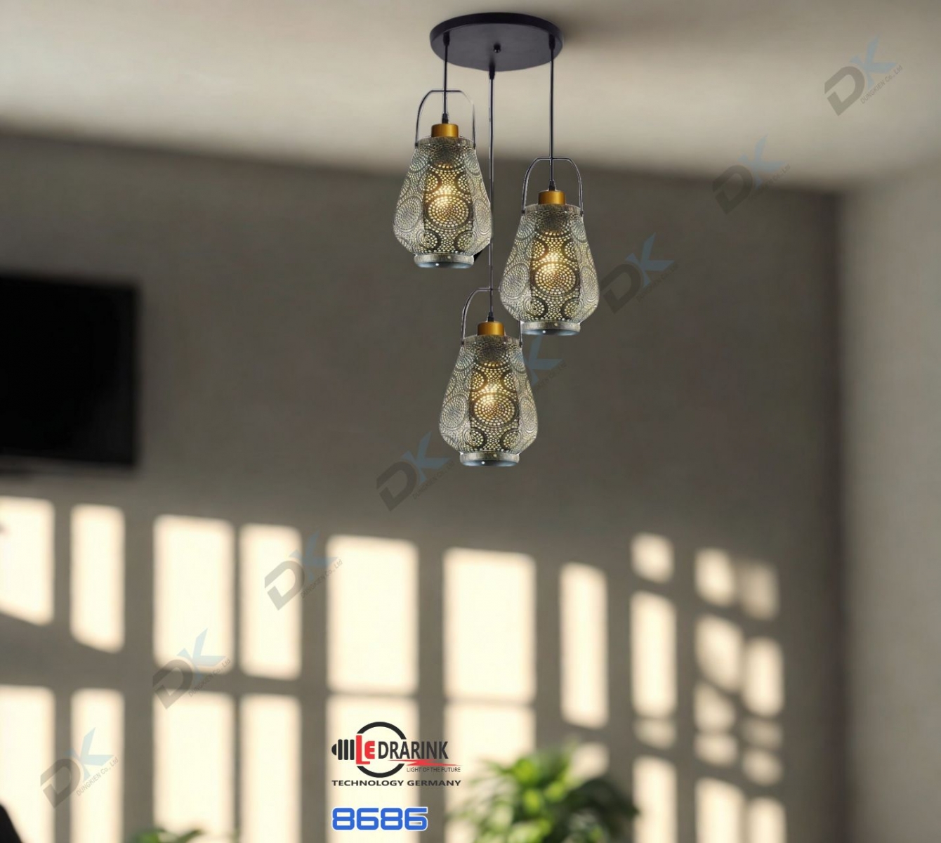       Đèn thả 3 8686 Drarink