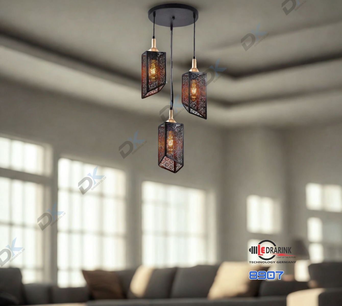      Đèn thả 3 8907 Drarink