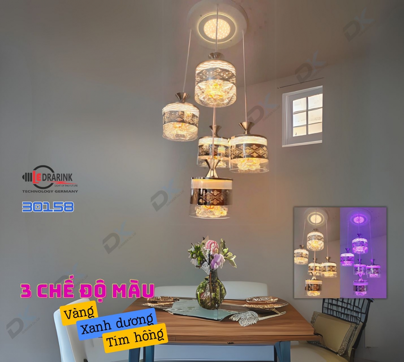       Thả ly thủy tinh 30158/5 (V_XD_H) Drarink