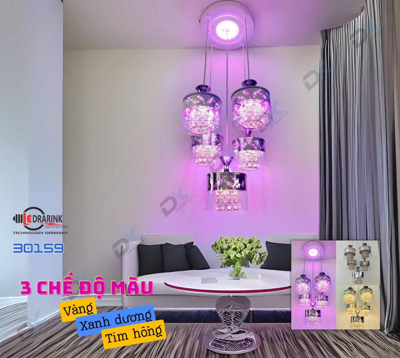   Thả ly thủy tinh 30159/5 (V_XD_H) Drarink