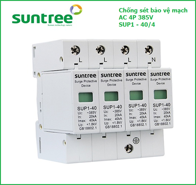 CHỐNG SÉT BẢO VỆ MẠCH AC 4P20/385V