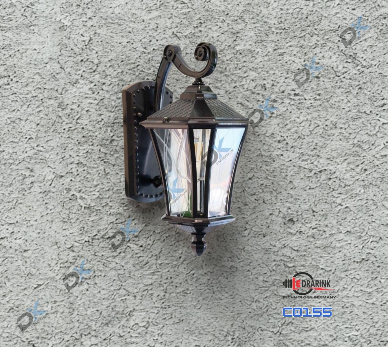       Đèn chùa 0155 đen Drarink