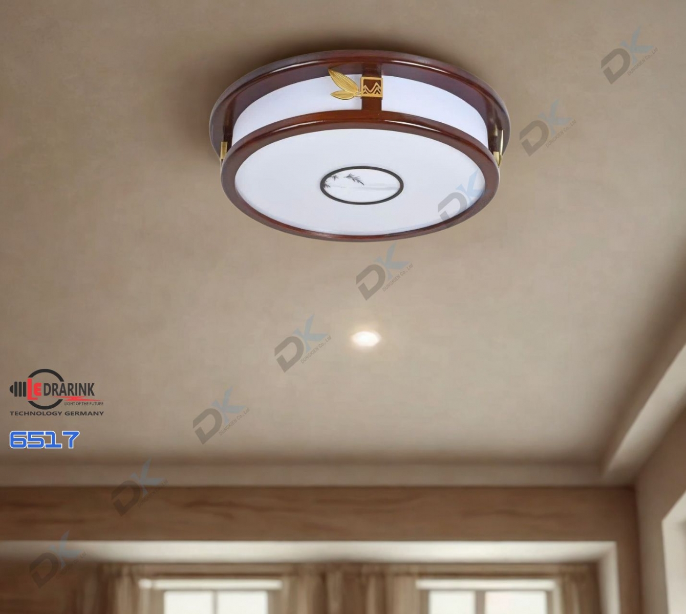       Mâm gỗ tròn 6517 D550 Drarink
